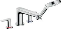 Hansgrohe Talis E 4-gats badrandmengkraan afbouwdeel voor inbouwdeel 13244180, chroom - thumbnail