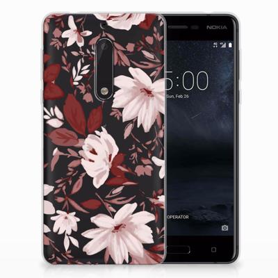 Smartphone hoesje Nokia 5 Watercolor Flowers