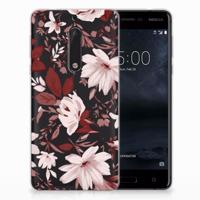 Smartphone hoesje Nokia 5 Watercolor Flowers - thumbnail