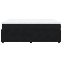 Boxspring met matras fluweel zwart 180x200 cm - thumbnail
