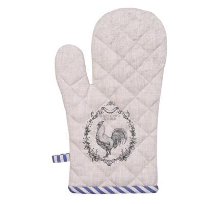 Clayre & Eef Ovenhandschoen haan 18x30cm