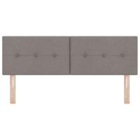 LED Hoofdbord met LED-striplichten Taupe 160 cm Polyester - thumbnail