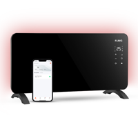 FlinQ Slimme Paneel Verwarmer Zwart - thumbnail