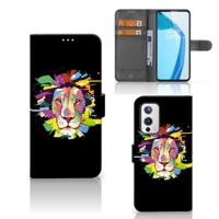 OnePlus 9 Leuk Hoesje Lion Color - thumbnail