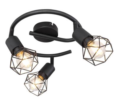 Globo Design plafondlampXara I zwart - 54802S-3