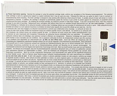 Lexmark Return Program toner CS72x, 7.000 pagina's, OEM 74C2SC0, cyaan Lexmark Return Program toner CS72x, 7.000 pagina's, OEM 74C2SC0, cyaan