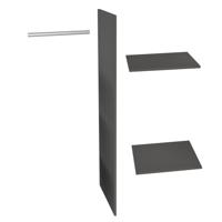 WOOOD Interieurpakket t.b.v. Kledingkast Connect 2-deurs met lade, kleur Zwart - thumbnail