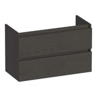 Brauer Joy - Onderkast Ondiep - 80 cm - met 2 Softclose Lades Greeploos en 1 Sifon Uitsparing - Timber Anthracite - thumbnail
