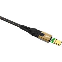 Oehlbach USB-kabel USB 3.2 Gen2 (USB 3.1 Gen2) USB-C stekker, USB-C stekker 2.00 m Zwart/goud D1C9532 - thumbnail