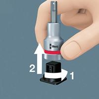 Wera 8740 B HF Binnenzeskant Zyklop Bitdop met 3/8"-aandrijving met vasthoudfunctie, 8,0 x 38,5 mm - 1 stuk(s) - 05003039001 - thumbnail