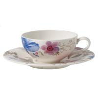 VILLEROY & BOCH - Mariefleur Gris - Theekop met Schotel 2-dlg - thumbnail