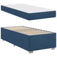 Bedframe met matras Blauw 90 x 200 cm Stof - thumbnail
