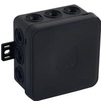 Orno Kabeldoos IP54 zwart vierkant 85x85x41mm - 4034052 - thumbnail