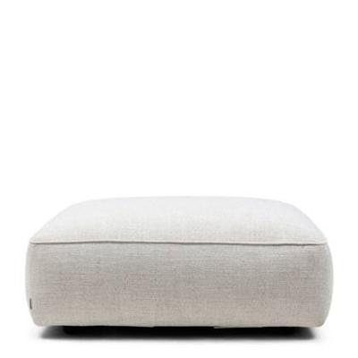 Rivièra Maison Hocker 'Hamilton' Gemêleerde stof, kleur Antique White