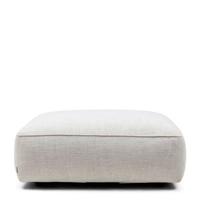 Rivièra Maison Hocker 'Hamilton' Gemêleerde stof, kleur Antique White - thumbnail