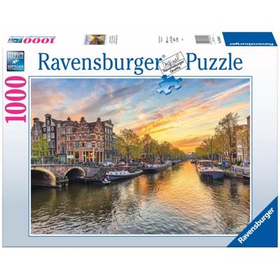 Ravensburger Puzzel Amsterdam Grachtenoever 1000 Stukjes