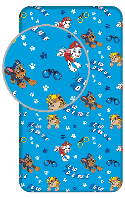 Paw Patrol Hoeslaken Adventure 90 x 200 cm blauw