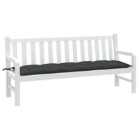 VidaXL Tuinbankkussen 180x50x7 cm stof gemêleerd antracietkleurig - thumbnail