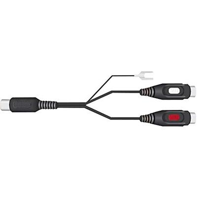 SpeaKa Professional SP-7870284 Cinch / DIN-aansluiting Audio Y-adapter [1x Diodestekker 5-polig (DIN) - 2x Cinch-koppeling] Zwart