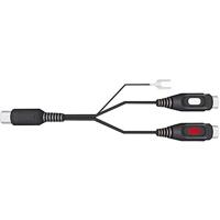 SpeaKa Professional SP-7870284 Cinch / DIN-aansluiting Audio Y-adapter [1x Diodestekker 5-polig (DIN) - 2x Cinch-koppeling] Zwart - thumbnail