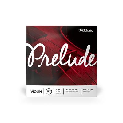 D&apos;Addario J810 1/16M Prelude String Set, 1/16 Scale, Medium Tension Vioolsnarenset