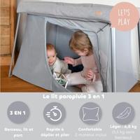 3-in-1 reisbed Eazy Sleep BEABA grijs - thumbnail