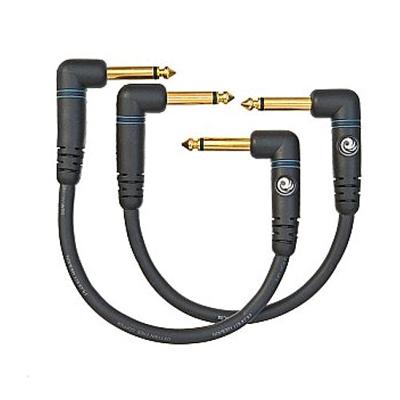 D'Addario PRA-205 Custom Series jack kabel haaks 15cm (per 2)