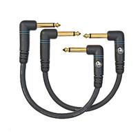 D'Addario PRA-205 Custom Series jack kabel haaks 15cm (per 2) - thumbnail