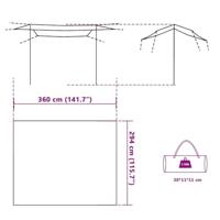 Kampeerluifel waterdicht 360x294 cm groen - thumbnail