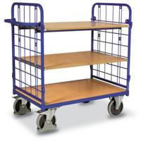 VARIOfit SW-800.215 Etagewagen Staal Poedercoating Laadvermogen (max.): 500 kg Gentiaan-blauw (RAL 5010) - thumbnail