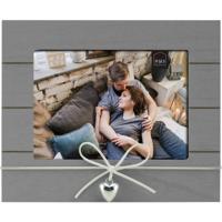 Haes Deco Houten Fotolijst Cergi horizontaal grijs met metalen hartje voor foto 13x18 - RD957HHS - thumbnail