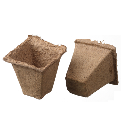 Nature Bio 100% houtvezel kweekpotjes rond 8 cm - 15 stuks