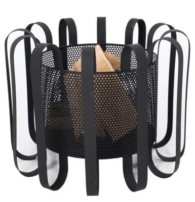 Kester vuurkorf zwart Fire Pit Staal Diameter 55cm Terrasverwarming Sfeerhaard Kester vuurkorf zwart Fire Pit Staal Diameter 55cm Terrasverwarming Sfeerhaard