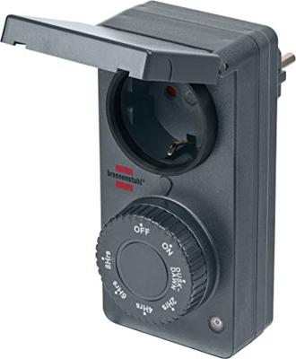 Brennenstuhl 1506120 Schakelklok Analoog 1800 W IP44 Schemerfunctie Brennenstuhl 1506120 Schakelklok Analoog 1800 W IP44 Schemerfunctie
