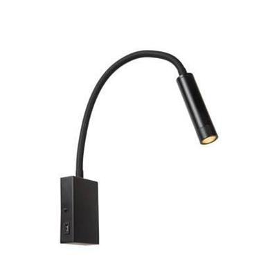 Lucide ALEC - Wandspot / Wandlamp - LED 3 StepDim - G9 - 1x3W 2700K - Inclusief omwisselbare ringen - Zwart Lucide ALEC - Wandspot / Wandlamp - LED 3 StepDim - G9 - 1x3W 2700K - Inclusief omwisselbare ringen - Zwart