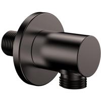 Wiesbaden Wandaansluitbocht Gunmetal 1/2 Inch - Rond Design - thumbnail