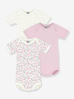 Set van 3 body's met korte mouwen baby wit - thumbnail