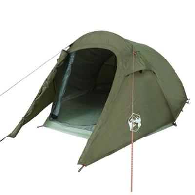 VidaXL Tunneltent 2-persoons waterdicht olijfgroen - thumbnail