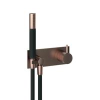 Inbouw Douchemengkraan Hotbath Cobber incl. Doucheslang en Handdouche Geborsteld Koper PVD - thumbnail