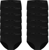 Gianvaglia 12-pak naadloze slips dames - Seamless onderbroek - Multipack ondergoed - XL - Zwart | Dames slip - Onderbroek - Ondergoed - XL - - XL - thumbnail