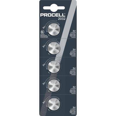 Procell Lithium Knoopcelbatterij CR2032 - 3V - 5 Stuks