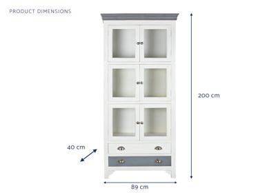 Display Standaard DKD Home Decor 89 x 40 x 200 cm Kristal Mangohout