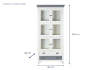 Display Standaard DKD Home Decor 89 x 40 x 200 cm Kristal Mangohout - thumbnail