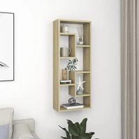 VidaXL Wandschap 36x16x90 cm bewerkt hout sonoma eikenkleurig - thumbnail