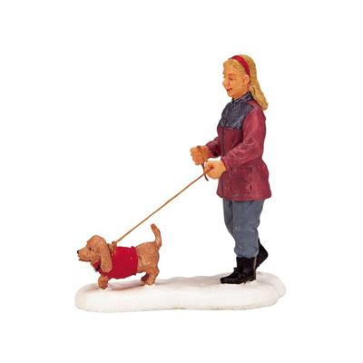 Kerstfiguur Strolling with pooch LEMAX - Lemax