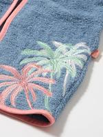 Playshoes badjas palmbomen blauw-110-116 - thumbnail