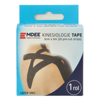 Emdee Kinesio tape zwart pre cut 1 Stuks - thumbnail