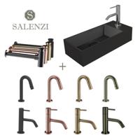 Salenzi Fonteinset Spy 45x20 cm Mat Zwart - spy4520setmzwart - thumbnail