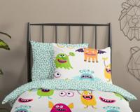 Good Morning Kinderdekbedovertrek "monsters" - Multi - (140x200/220 cm) - Katoen - thumbnail