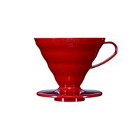 Hario V60 dripper plastic - maat 02 rood - thumbnail